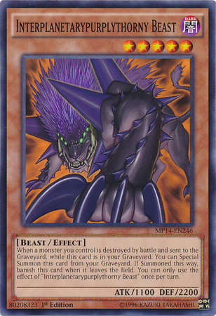 Interplanetarypurplythorny Beast [MP14-EN246] Common - Duel Kingdom