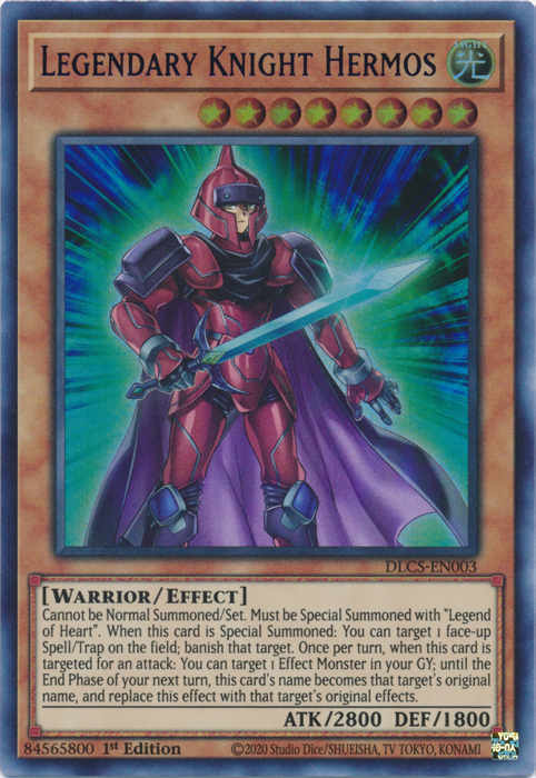Legendary Knight Hermos (Blue) [DLCS-EN003] Ultra Rare - Duel Kingdom