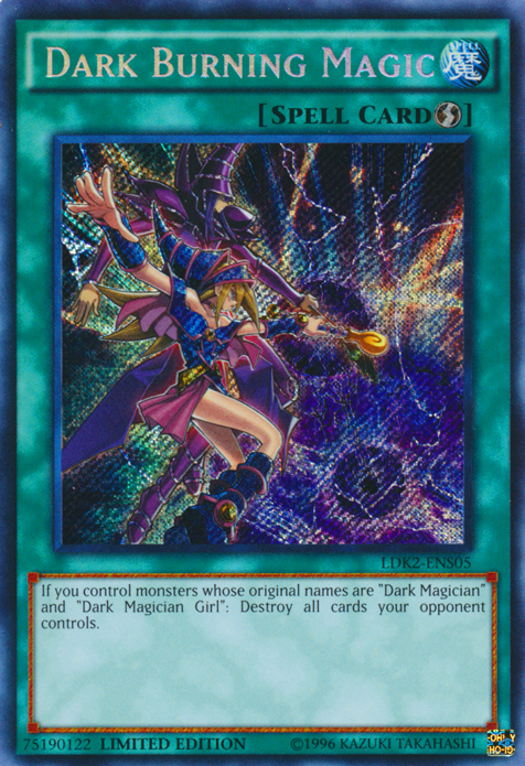 Dark Burning Magic [LDK2-ENS05] Secret Rare - Duel Kingdom