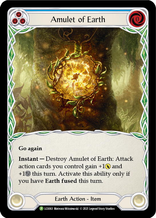 Amulet of Earth [LGS063] (Promo)  Cold Foil