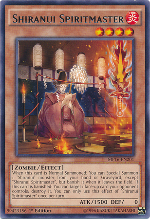 Shiranui Spiritmaster [MP16-EN201] Rare - Duel Kingdom