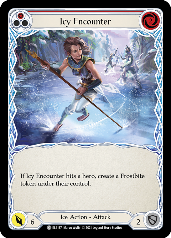 Icy Encounter (Red) [ELE157] 1st Edition Normal - Duel Kingdom
