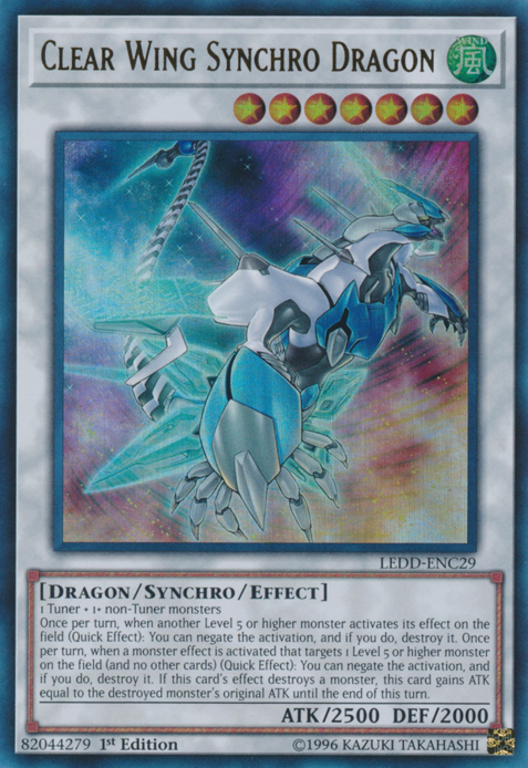 Clear Wing Synchro Dragon [LEDD-ENC29] Ultra Rare - Duel Kingdom