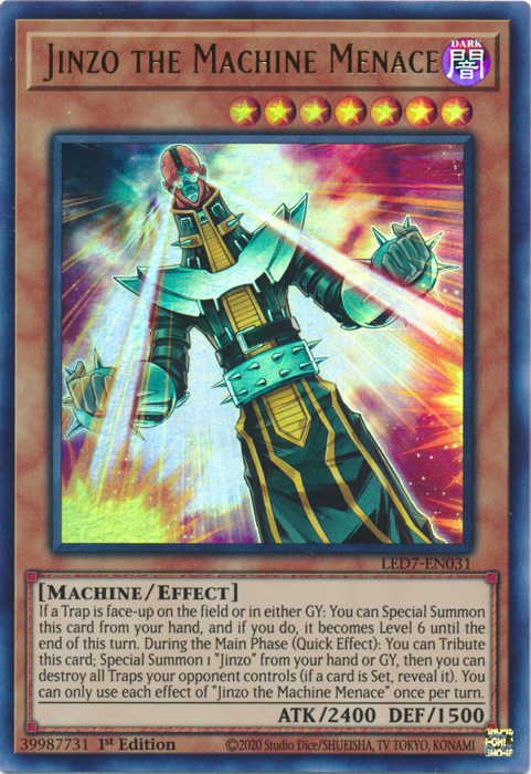 Jinzo the Machine Menace [LED7-EN031] Ultra Rare - Duel Kingdom