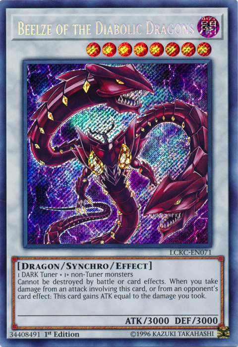 Beelze of the Diabolic Dragons [LCKC-EN071] Secret Rare - Duel Kingdom