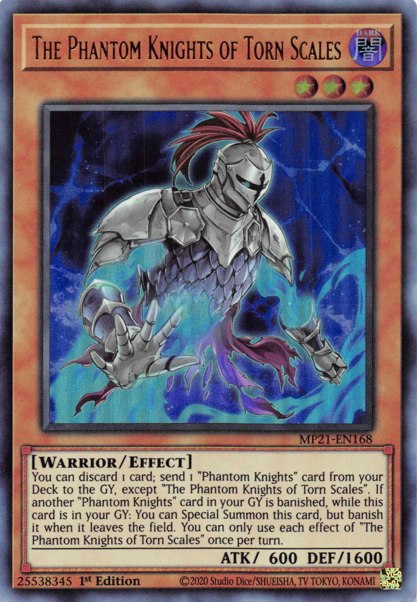 The Phantom Knights of Torn Scales [MP21-EN168] Ultra Rare - Duel Kingdom