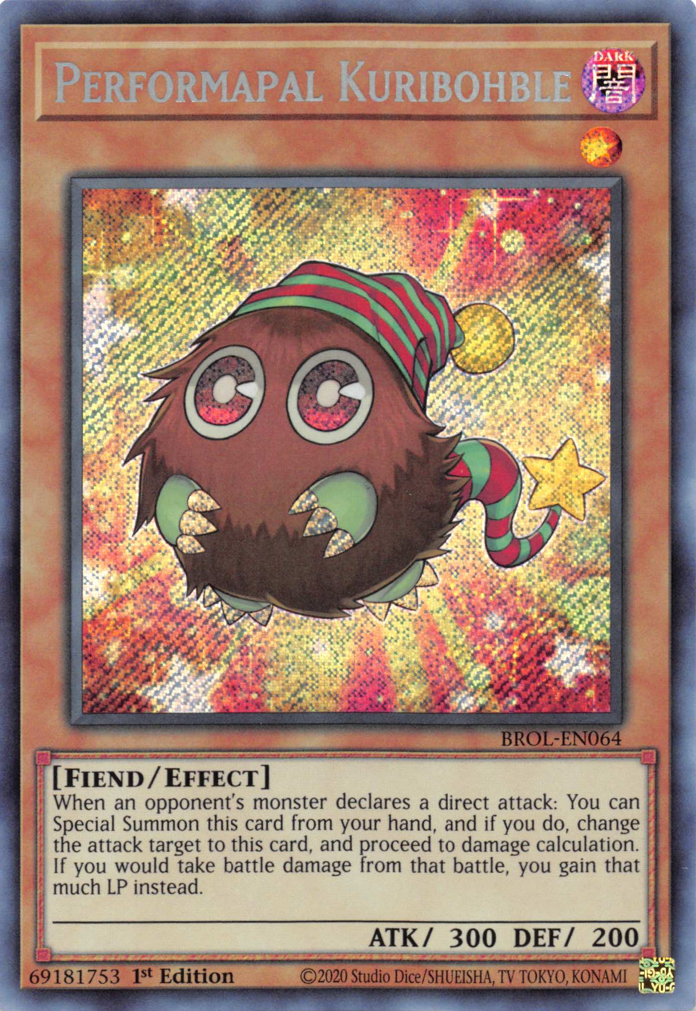 Performapal Kuribohble [BROL-EN064] Secret Rare - Duel Kingdom