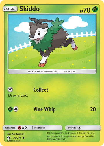 Skiddo (35/214) [Sun & Moon: Lost Thunder] - Duel Kingdom
