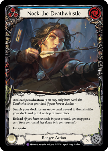 Nock the Deathwhistle [ARC046] Unlimited Rainbow Foil - Duel Kingdom