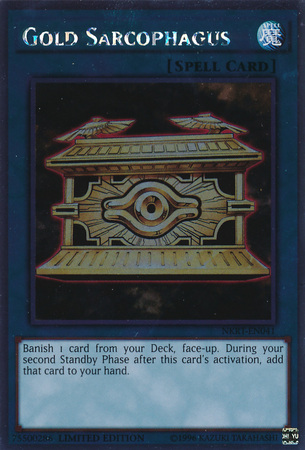 Gold Sarcophagus [NKRT-EN041] Platinum Rare - Duel Kingdom