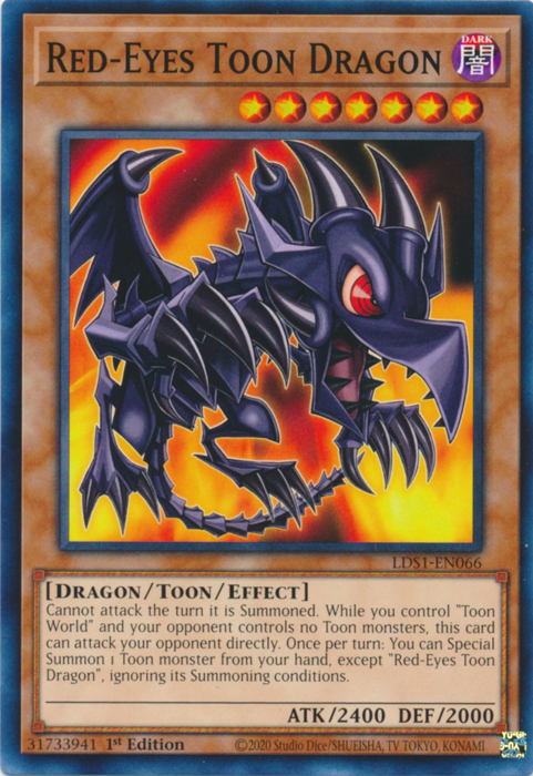 Red-Eyes Toon Dragon [LDS1-EN066] Common - Duel Kingdom
