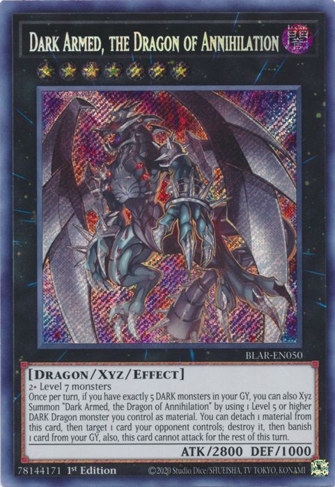 Dark Armed, the Dragon of Annihilation [BLAR-EN050] Secret Rare - Duel Kingdom