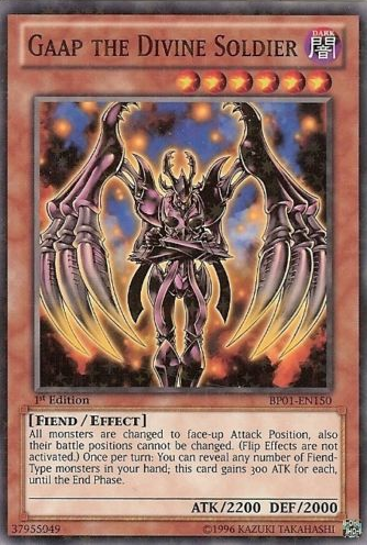 Gaap the Divine Soldier [BP01-EN150] Starfoil Rare - Duel Kingdom