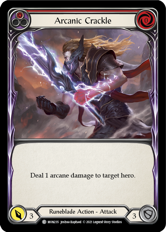 Arcanic Crackle (Red) [MON235] 1st Edition Normal - Duel Kingdom