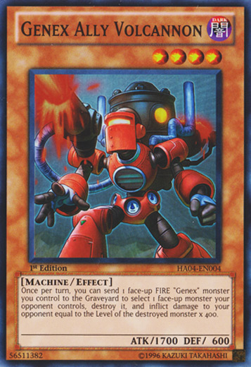 Genex Ally Volcannon [HA04-EN004] Super Rare - Duel Kingdom