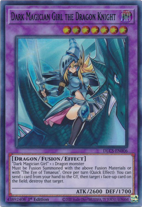 Dark Magician Girl the Dragon Knight (Blue) [DLCS-EN006] Ultra Rare - Duel Kingdom