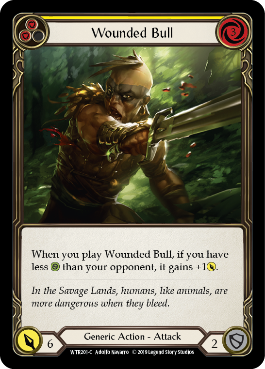 Wounded Bull (Yellow) [WTR201-C] Alpha Print Normal - Duel Kingdom