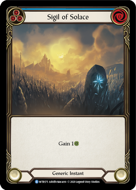 Sigil of Solace (Blue) [WTR175] Unlimited Normal - Duel Kingdom