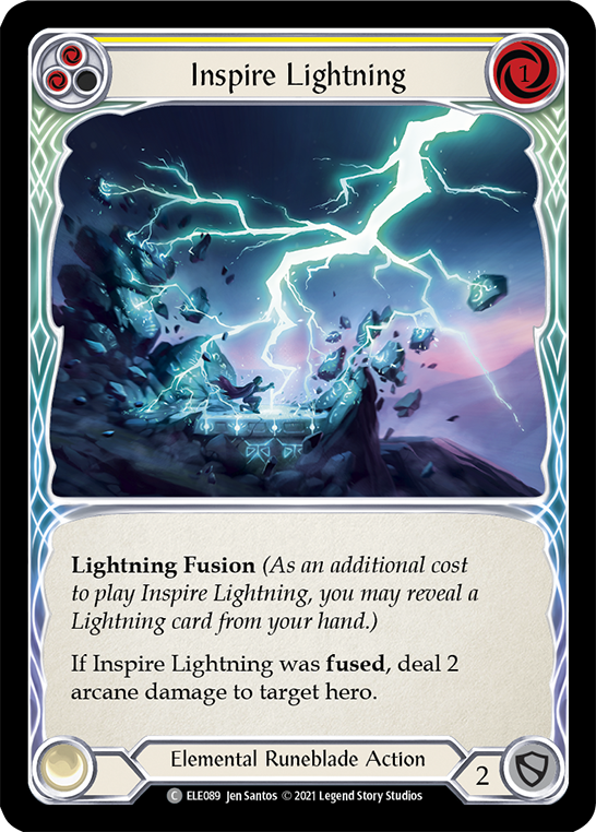 Inspire Lightning (Yellow) [ELE089] 1st Edition Normal - Duel Kingdom
