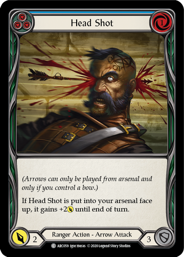 Head Shot (Blue) [ARC059] Unlimited Rainbow Foil - Duel Kingdom