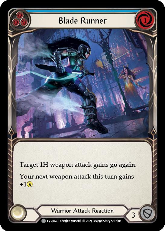 Blade Runner (Blue) [EVR062] 1st Edition Normal - Duel Kingdom