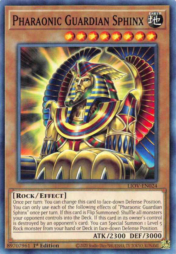 Pharaonic Guardian Sphinx [LIOV-EN024] Common - Duel Kingdom