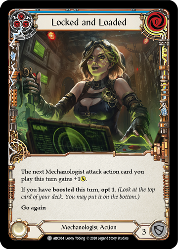 Locked and Loaded (Blue) [ARC034] Unlimited Rainbow Foil - Duel Kingdom