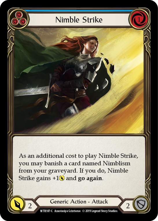 Nimble Strike (Blue) [WTR187-C] Alpha Print Normal - Duel Kingdom
