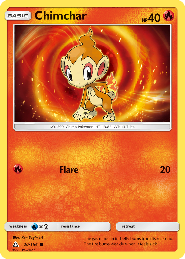 Chimchar (20/156) [Sun & Moon: Ultra Prism] - Duel Kingdom