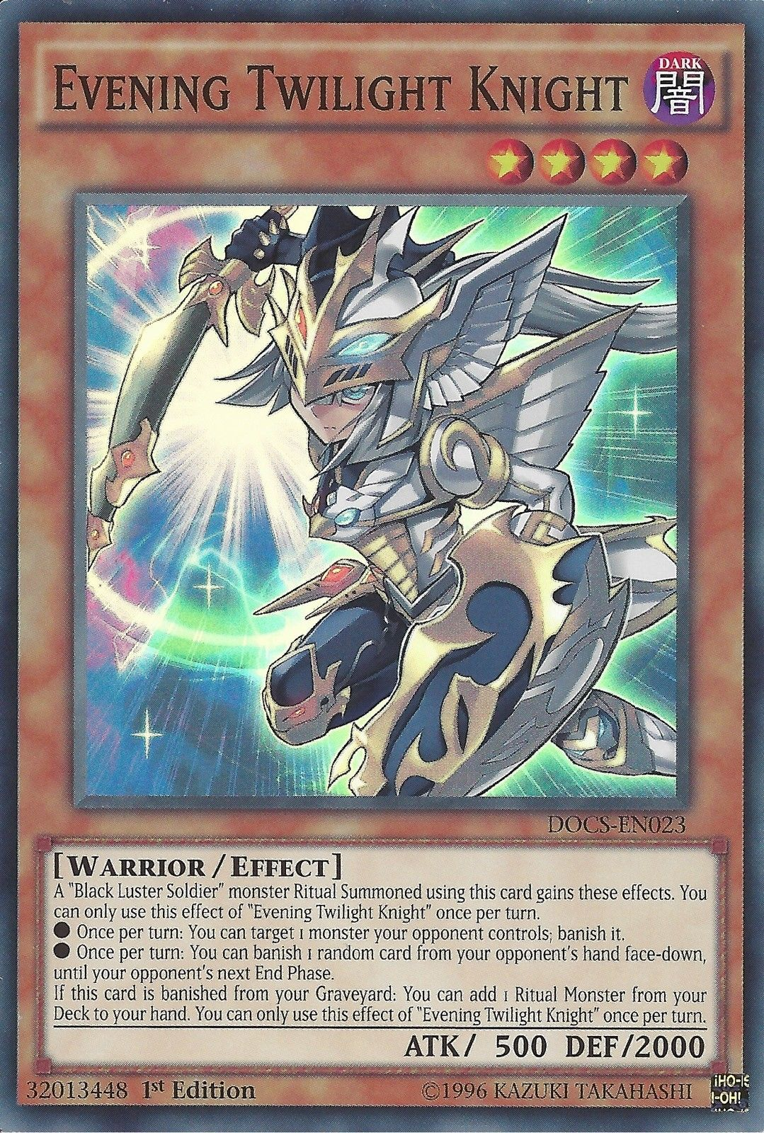 Evening Twilight Knight [DOCS-EN023] Super Rare - Duel Kingdom