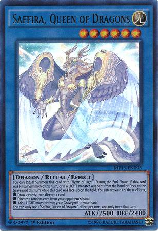 Saffira, Queen of Dragons [MP15-EN095] Ultra Rare - Duel Kingdom