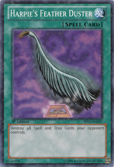 Harpie's Feather Duster [BP01-EN035] Starfoil Rare - Duel Kingdom