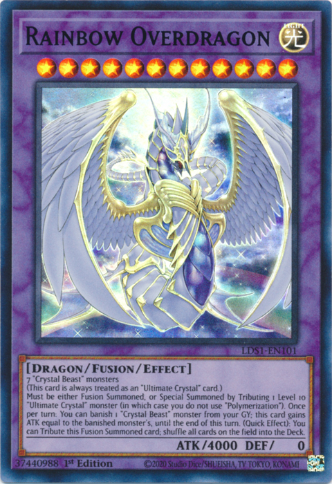 Rainbow Overdragon (Blue) [LDS1-EN101] Ultra Rare - Duel Kingdom