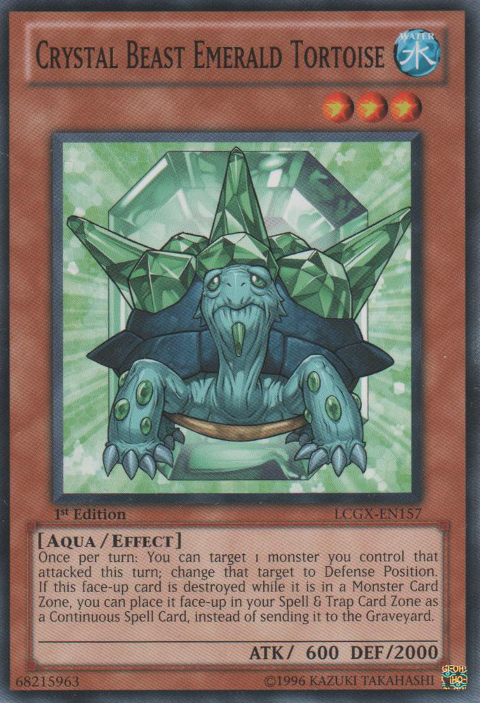 Crystal Beast Emerald Tortoise [LCGX-EN157] Common - Duel Kingdom