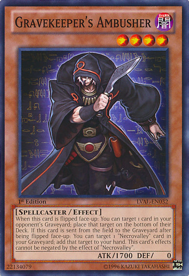 Gravekeeper's Ambusher [LVAL-EN032] Common - Duel Kingdom