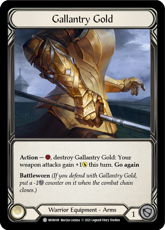 Gallantry Gold [MON108] 1st Edition Normal - Duel Kingdom