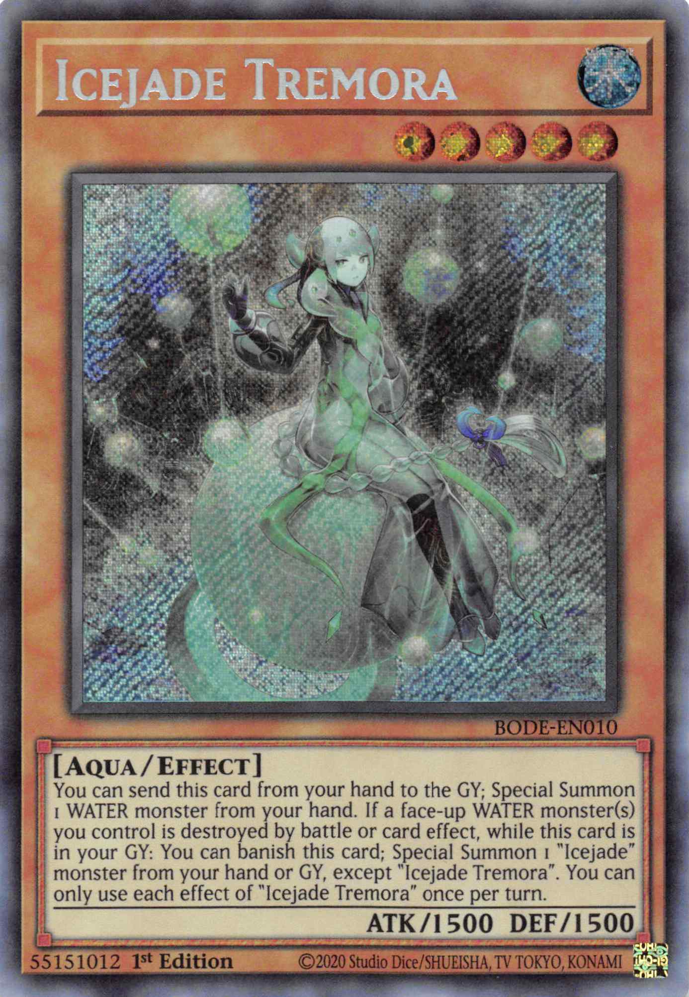 Icejade Tremora [BODE-EN010] Secret Rare - Duel Kingdom