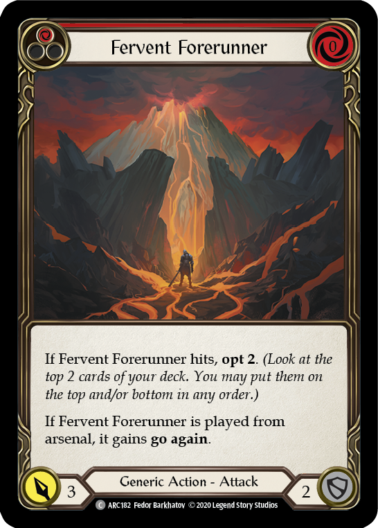 Fervent Forerunner (Red) [ARC182] Unlimited Rainbow Foil - Duel Kingdom