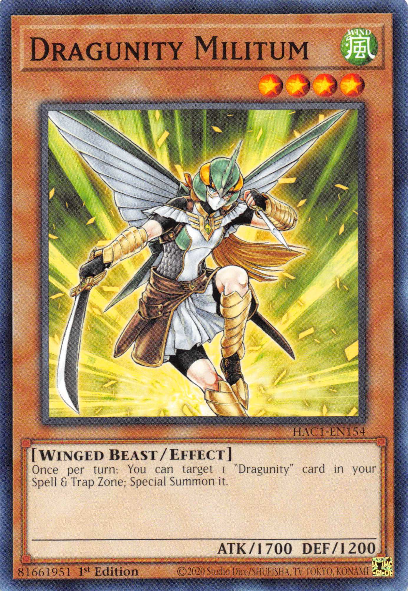 Dragunity Militum [HAC1-EN154] Common - Duel Kingdom