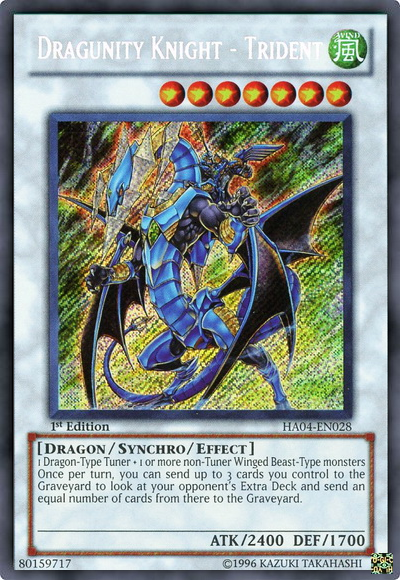 Dragunity Knight - Trident [HA04-EN028] Secret Rare - Duel Kingdom