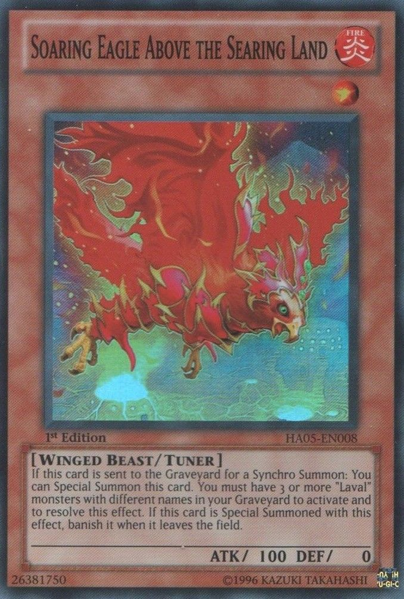 Soaring Eagle Above the Searing Land [HA05-EN008] Super Rare - Duel Kingdom