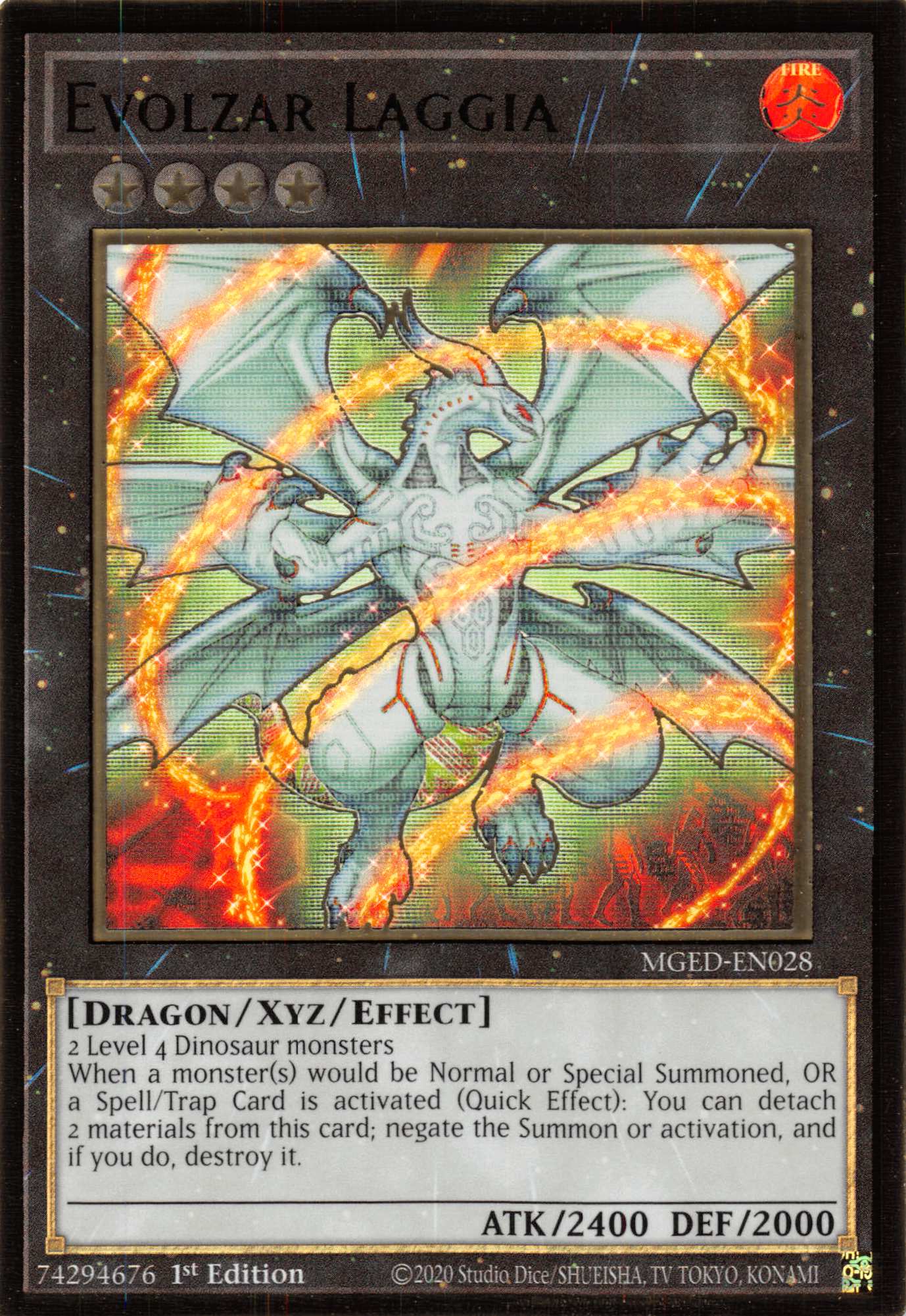 Evolzar Laggia [MGED-EN028] Gold Rare - Duel Kingdom