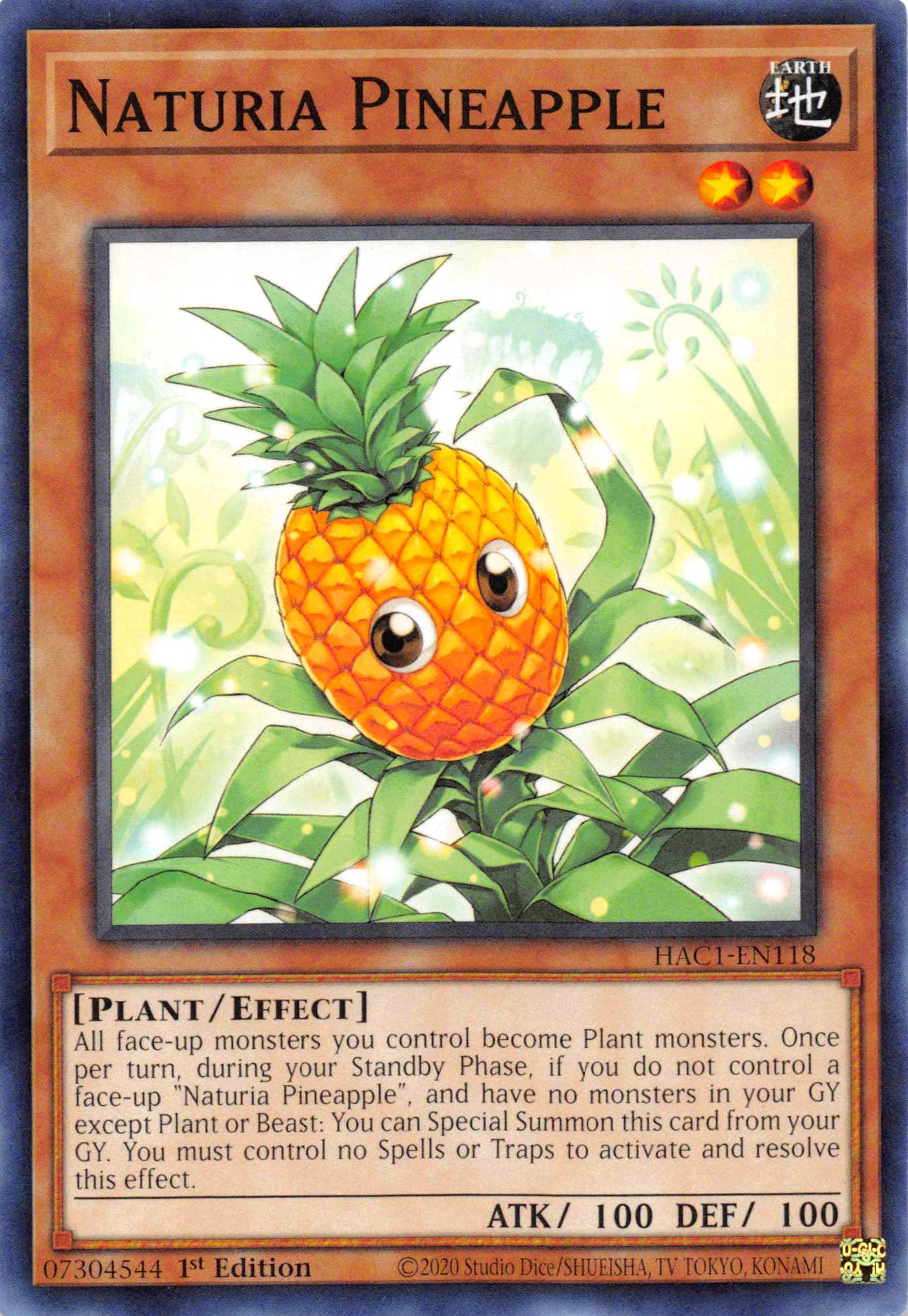 Naturia Pineapple [HAC1-EN118] Common - Duel Kingdom