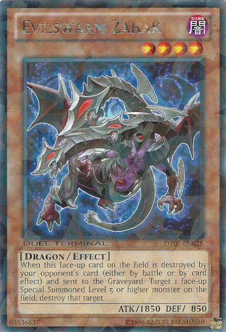 Evilswarm Zahak [DT07-EN025] Rare - Duel Kingdom