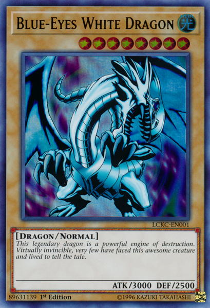 Blue-Eyes White Dragon (Version 2) [LCKC-EN001] Ultra Rare - Duel Kingdom
