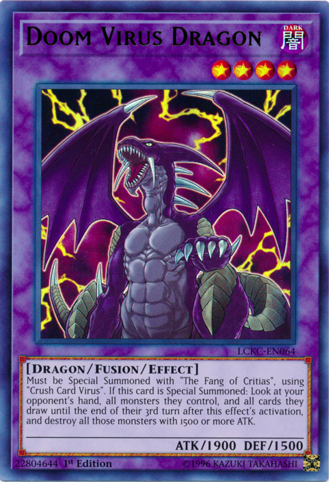 Doom Virus Dragon [LCKC-EN064] Ultra Rare - Duel Kingdom