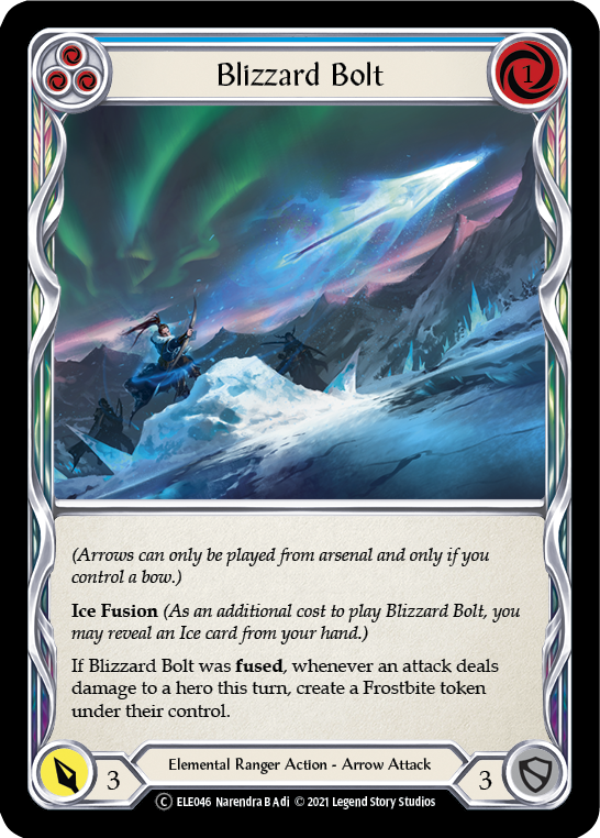 Blizzard Bolt (Blue) [U-ELE046] Unlimited Normal - Duel Kingdom