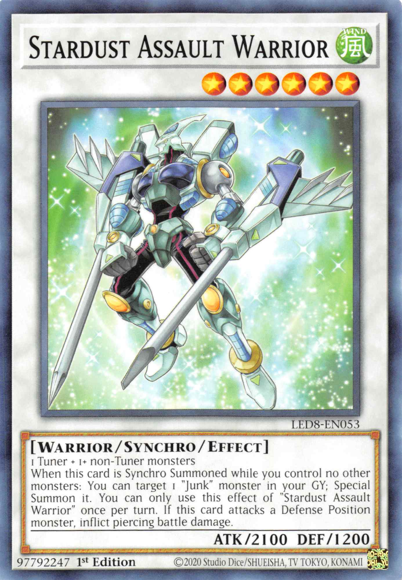 Stardust Assault Warrior [LED8-EN053] Common - Duel Kingdom