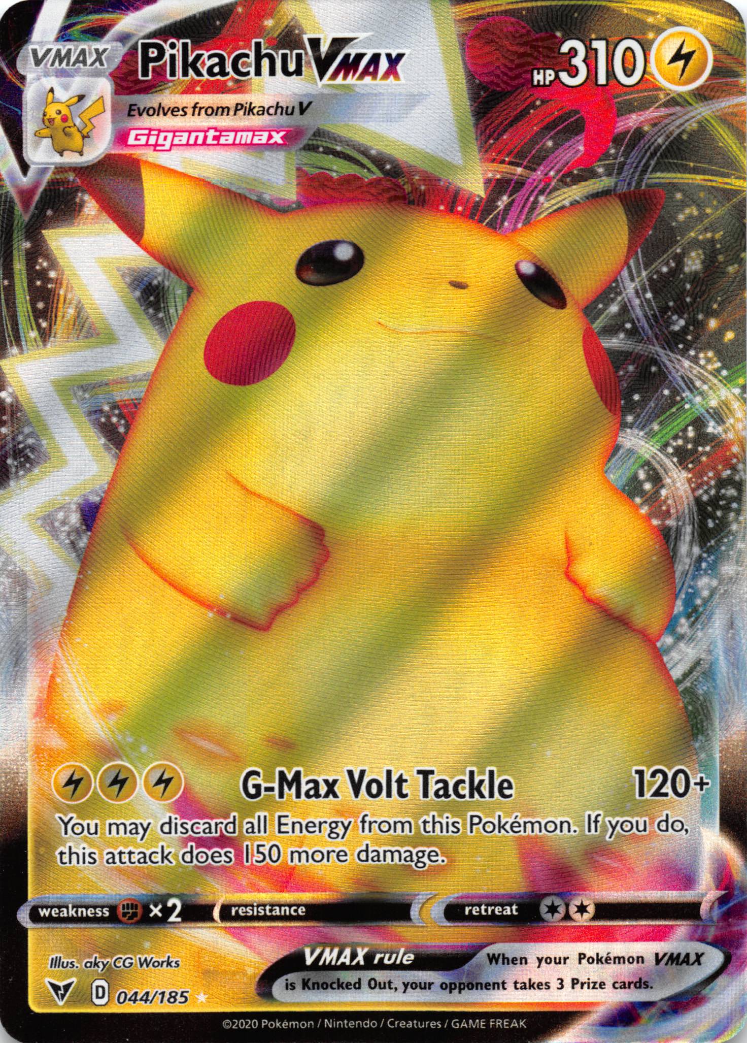 Pikachu VMAX  [044/185] [SWSH04: Vivid Voltage] - Duel Kingdom
