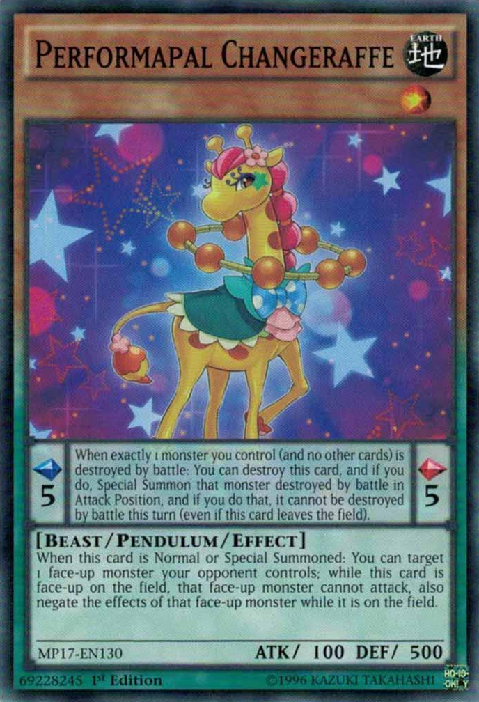 Performapal Changeraffe [MP17-EN130] Common - Duel Kingdom